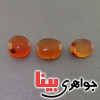 نگین انگشتر عقیق یمنی پرتغالی سه عددی _کد:18106