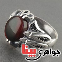 انگشتر عقیق یمنی مدل میکرو مردانه _کد:18155