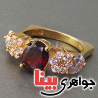 انگشتر یاقوت گارنت زنانه بسیار عالی _کد:18175