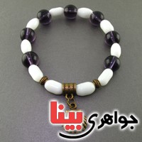 دستبند چشم گربه و آمتیست زنانه بسیار زیبا _کد:18178