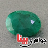 نگین انگشتر زمرد تراشدار زیبا _کد:18190