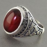 انگشتر عقیق قرمز خراسانی ناب مردانه