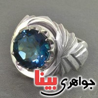 انگشتر توپاز لندنی بسیار عالی مردانه فاخر _کد:2749