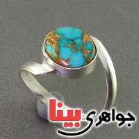 انگشتر فیروزه نیشابوری خوشرنگ عالی _کد:18201