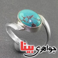 انگشتر فیروزه نیشابوری زیبا _کد:18211