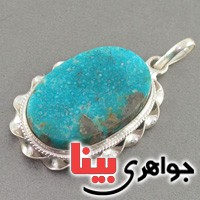 گردنبند فیروزه درشت عالی _کد:18212