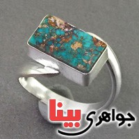 انگشتر فیروزه نیشابوری زنانه خوشرنگ _کد:18229