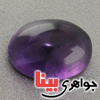 نگین انگشتر آمتیست دامله خوشرنگ درشت _کد:18246