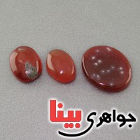 نگین انگشتر عقیق یمنی قدیمی سه عددی