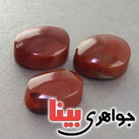 نگین انگشتر عقیق یمنی دامله درشت انگشتری سه عددی _کد:18257