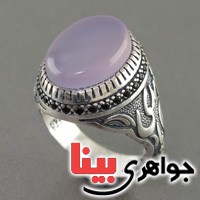 انگشتر عقیق یمنی کبود خراسانی سیاه قلم میکرو بسیار عالی _کد:18269