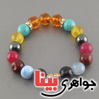 دستبند چند جواهر  عالی بسیار زیبا _کد:18270