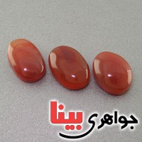 نگین انگشتر عقیق یمنی متوسط سه عددی _کد:18276