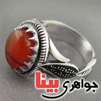 انگشتر عقیق یمنی مدل میکرو سیاه قلم بسیار زیبا _کد:18284