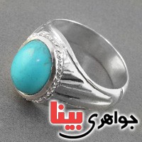 انگشتر فیروزه مردانه سبک قدیمی بسیار عالی _کد:2759
