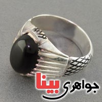 انگشتر عقیق خراسانی ناب بسیار عالی مردانه سبک قدیمی _کد:18305