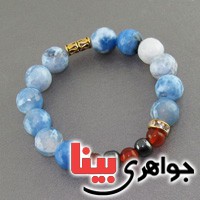 دستبند عقیق و حدید بسیار زیبا _کد:18319