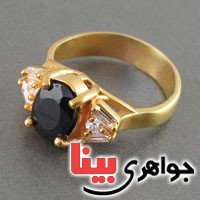 انگشتر یاقوت کبود زنانه بسیار عالی _کد:18440