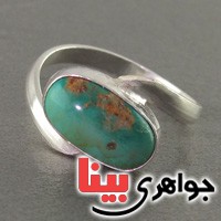 انگشتر فیروزه نیشابوری زیبا و عالی _کد:18470