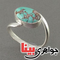 انگشتر فیروزه نیشابوری شجری خوشرنگ عالی _کد:18493