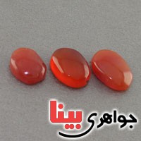 نگین انگشتر عقیق یمنی قدیمی سه عددی _کد:18521