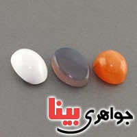 نگین انگشتر عقیق یمنی ، فیروزه سفید و در خونی _کد:18526