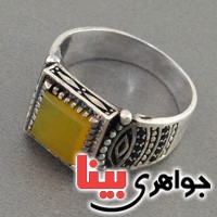 انگشتر عقیق شرف الشمس میکروستینگ مردانه عالی _کد:18534