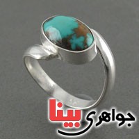 انگشتر فیروزه نیشابوری خوشرنگ عالی _کد:18536