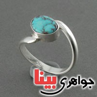 انگشتر فیروزه نیشابوری خوشرنگ زنانه _کد:18558