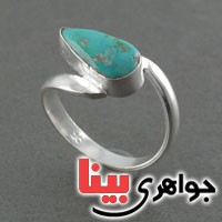 انگشتر فیروزه نیشابوری زنانه عالی  _کد:18559