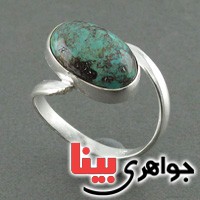 انگشتر فیروزه نیشابوری خوشرنگ عالی _کد:18573
