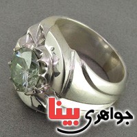 انگشتر الماس روسی (موزانایت) درشت مردانه درجه AAA