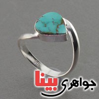انگشتر فیروزه نیشابوری خوش نقش زنانه _کد:18602