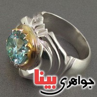 انگشتر الماس روسی (موزانایت) درشت فاخر مردانه درجه AAA _کد:2787