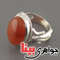 انگشتر عقیق یمنی ناب قدیمی سنتی مردانه _کد:18644