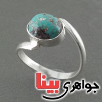 انگشتر فیروزه نیشابوری خوش نقش زنانه _کد:18663
