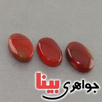 نگین انگشتر عقیق یمنی خوش نقش سه عددی _کد:18696