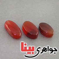 نگین انگشتر عقیق یمنی خوشرنگ سه عددی _کد:18697