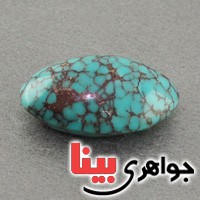 نگین انگشتر فیروزه شجری کمیاب ، درشت و فاخر نگین انگشتر فیروزه شجری کمیاب ، درشت و فاخر