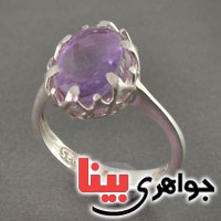 انگشتر آمتیست سنگ درمانی  زنانه _کد:18712