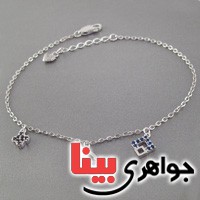 خلخال نقره رودیوم زنانه مدل میکرو _کد:18755