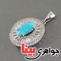 گردنبند فیروزه نیشابوری بسیار عالی زنانه _کد:18758