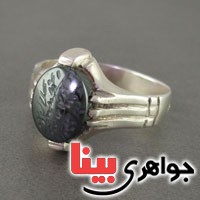 انگشتر حدید صینی عالی با حکاکی دعای هفت جلاله _کد:18774