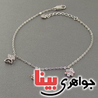 خلخال نقره رودیوم زنانه مدل میکرو _کد:18777
