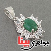 گردنبند زمرد زنانه بسیار عالی _کد:18809