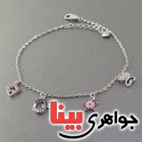 خلخال نقره رودیوم مدل میکرو زنانه _کد:18824