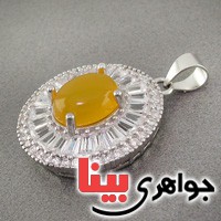 گردنبند عقیق شرف الشمس لوکس دورجواهری زنانه _کد:18831