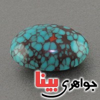 نگین انگشتر فیروزه درشت خوشرنگ و نقش بسیار عالی _کد:2810