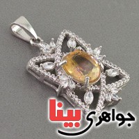 گردنبند سیترین زنانه مجلسی فاخر _کد:18844