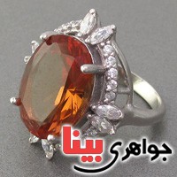 انگشتر الکساندریت رودیوم زنانه درشت فاخر زئوس _کد:18849